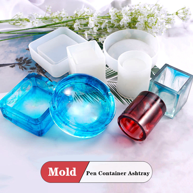 Jewelry Making Table - Diy caneta redonda recipiente cinzeiro molde
