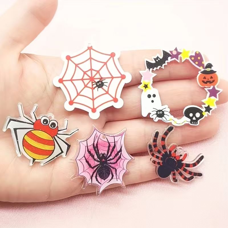 Jewelry Making Necklaces - Pingente de aranha de acrílico para