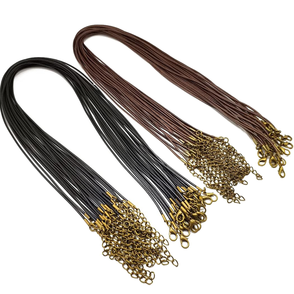 Jewelry Making Wax - 20 pçs 45cm marrom encerado colar
