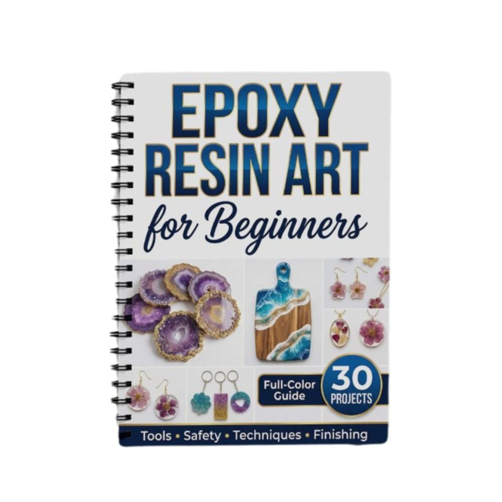 Jewelry Making For Beginners Book - Manual Ilustrado de Arte em Resina