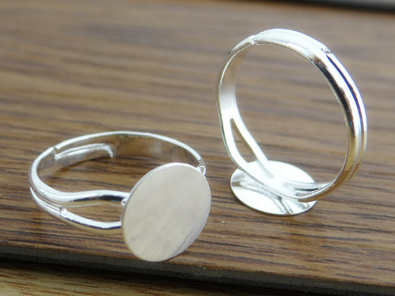 Ring Blank Adjustable - 6/8/10/12mm 10 peças de configurações de