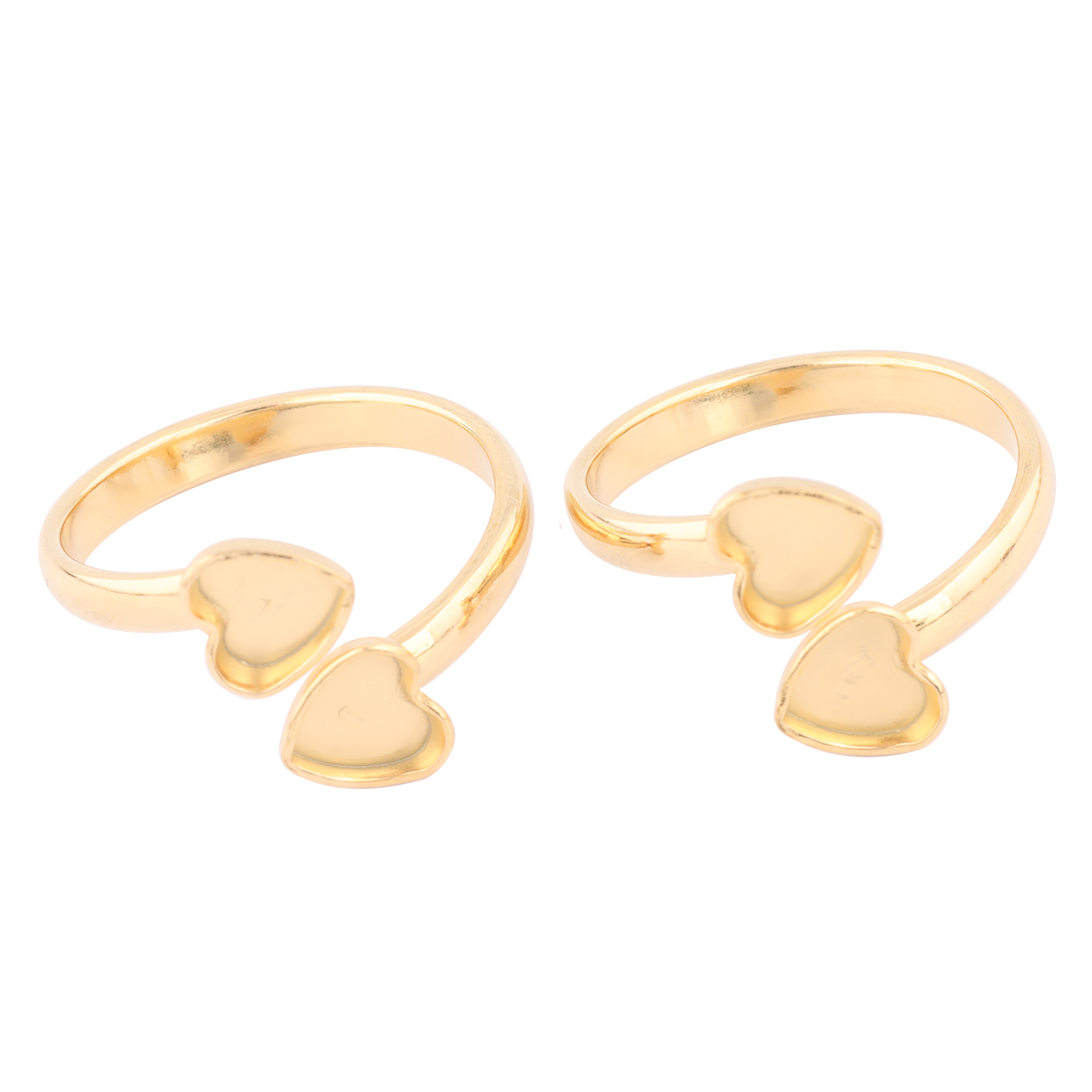 Ring Blank Adjustable - 10 peças de aço inoxidável banhado