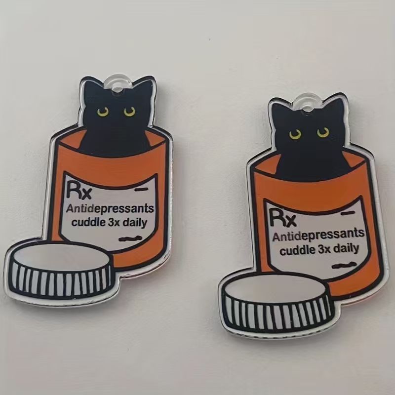 Pingente de gato medicinal em  - Jewelry Making Necklaces avaliação e preço