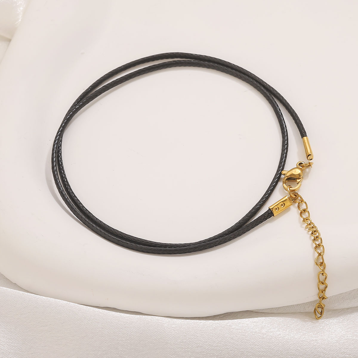 5 pçs cordão de couro colar co - Jewelry Making Wax avaliação e preço