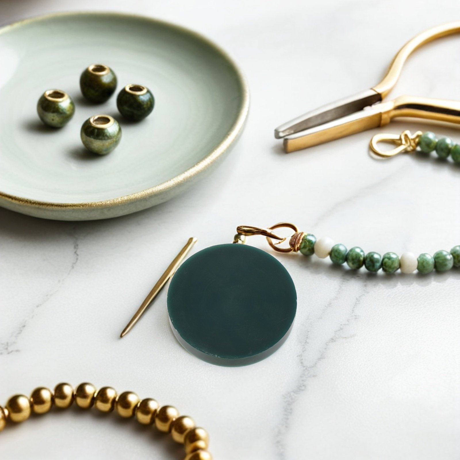 Bloco de Cera Verde Dura para  - Jewelry Making Wax avaliação e preço