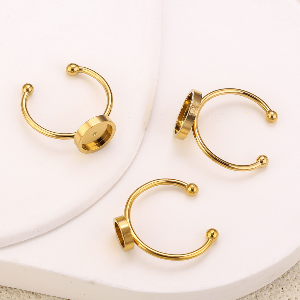 10 peças de Aço Inoxidável, Ba - Ring Blank Adjustable avaliação e preço