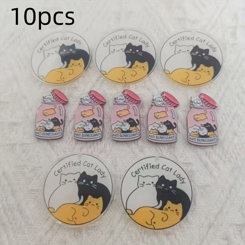 Pingente de gato fofo em acríl - Jewelry Making Necklaces avaliação e preço