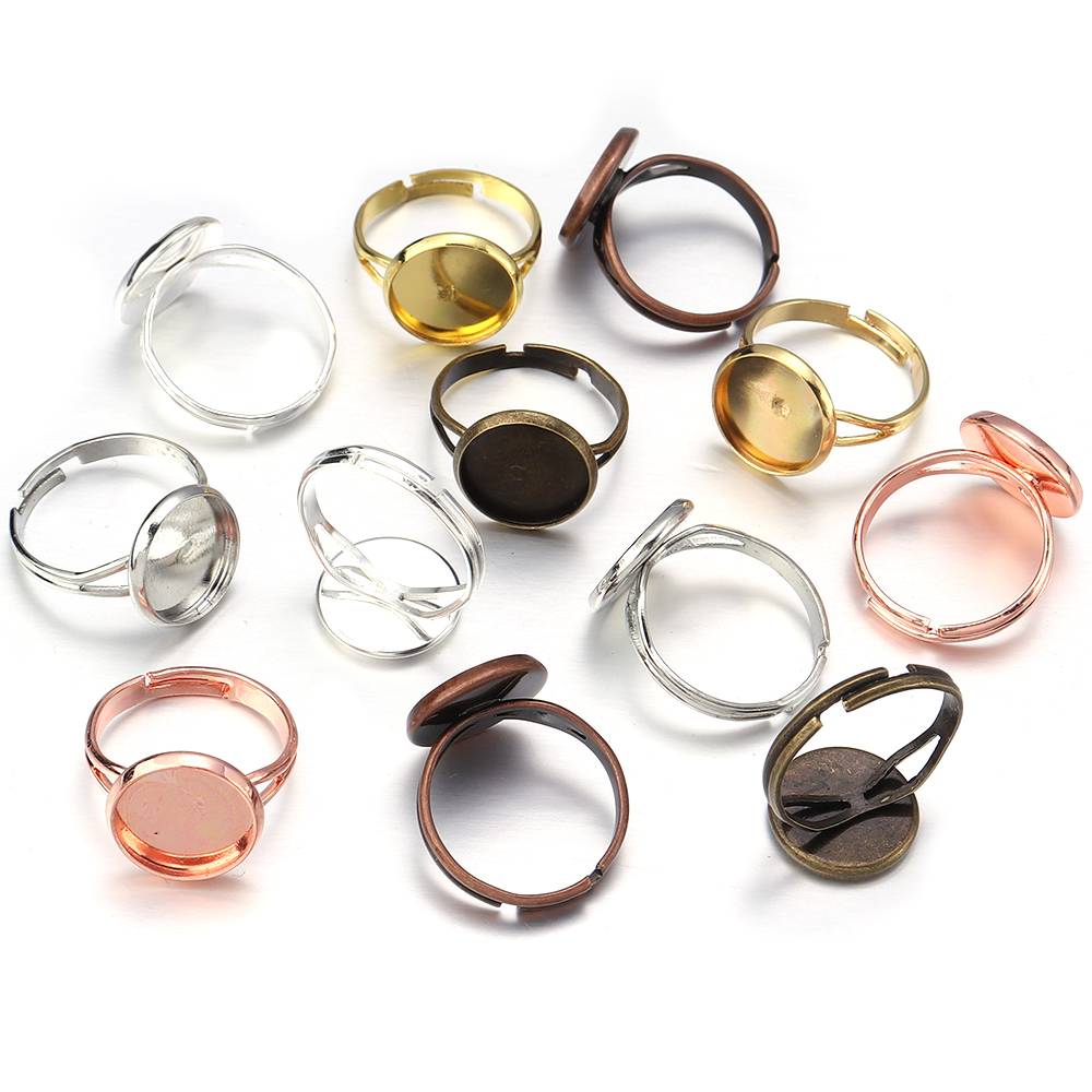 10 Peças/Lote Base de Anel Aju - Ring Blank Adjustable avaliação e preço