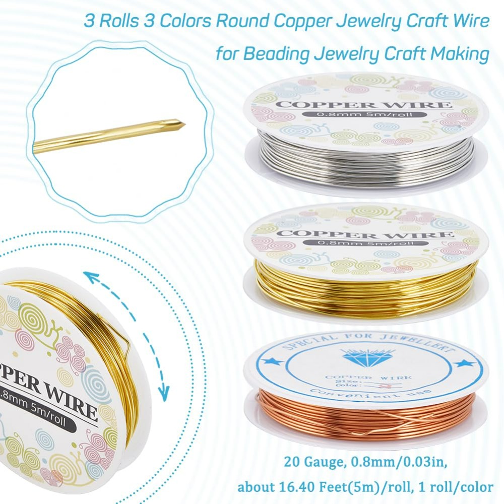 12.8m fio de jóias de cobre 0. - Jewelry Making Tutorial avaliação e preço