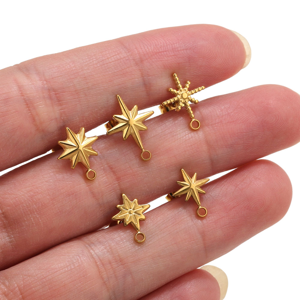 6 Peças de Brincos de Estrela  - Jewelry Making Tutorial avaliação e preço