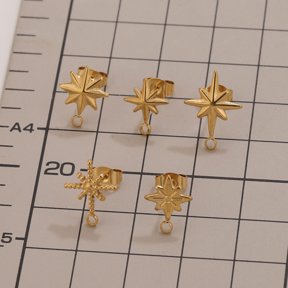 6 Peças de Brincos de Estrela  - Jewelry Making Tutorial avaliação e preço