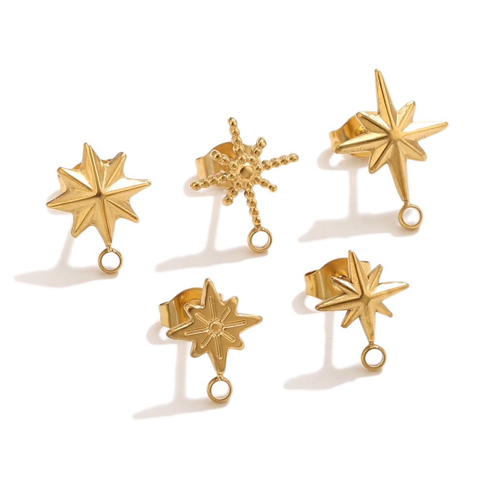 6 Peças de Brincos de Estrela  - Jewelry Making Tutorial avaliação e preço
