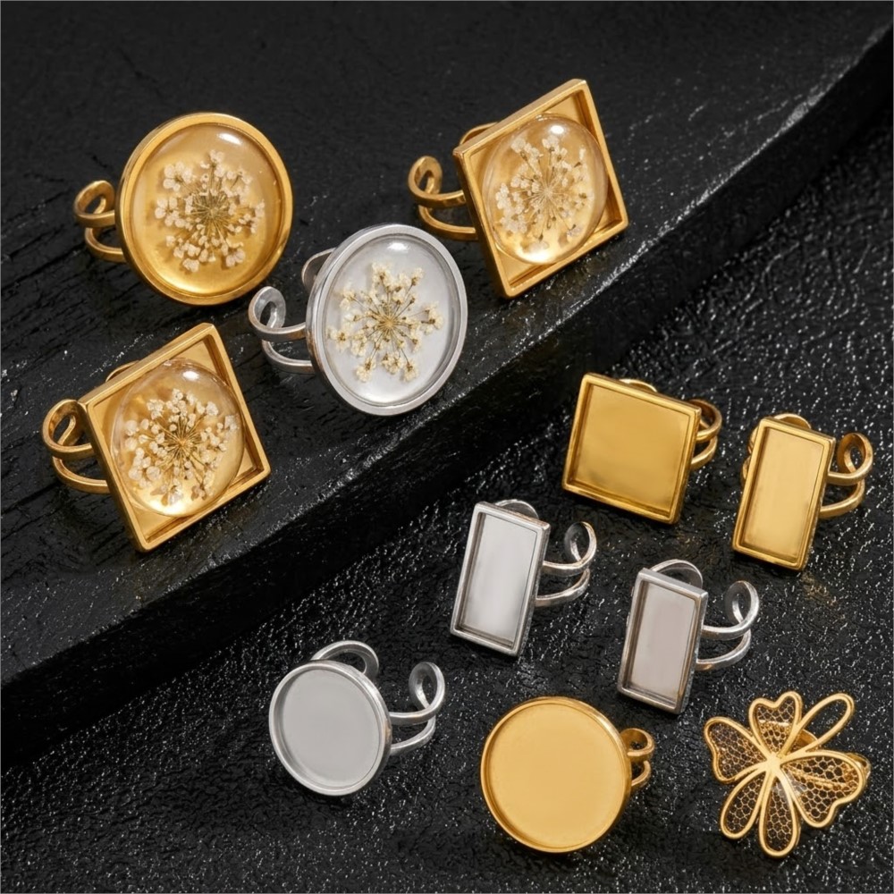 2 Peças de Bases Ajustáveis Ab - Ring Blank Adjustable avaliação e preço