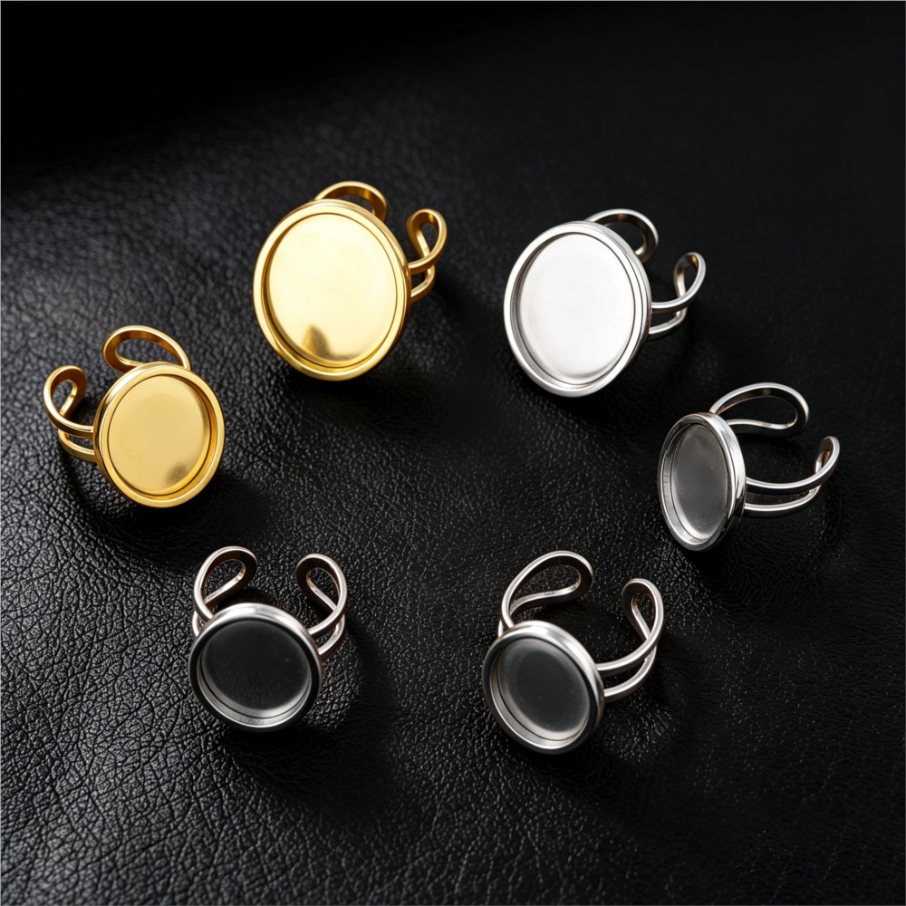 2 Peças de Bases Ajustáveis Ab - Ring Blank Adjustable avaliação e preço