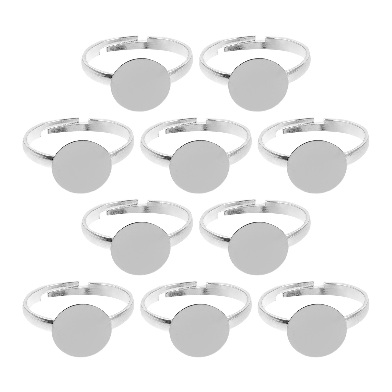 10 Peças Bases de Anel de Meta - Ring Blank Adjustable avaliação e preço