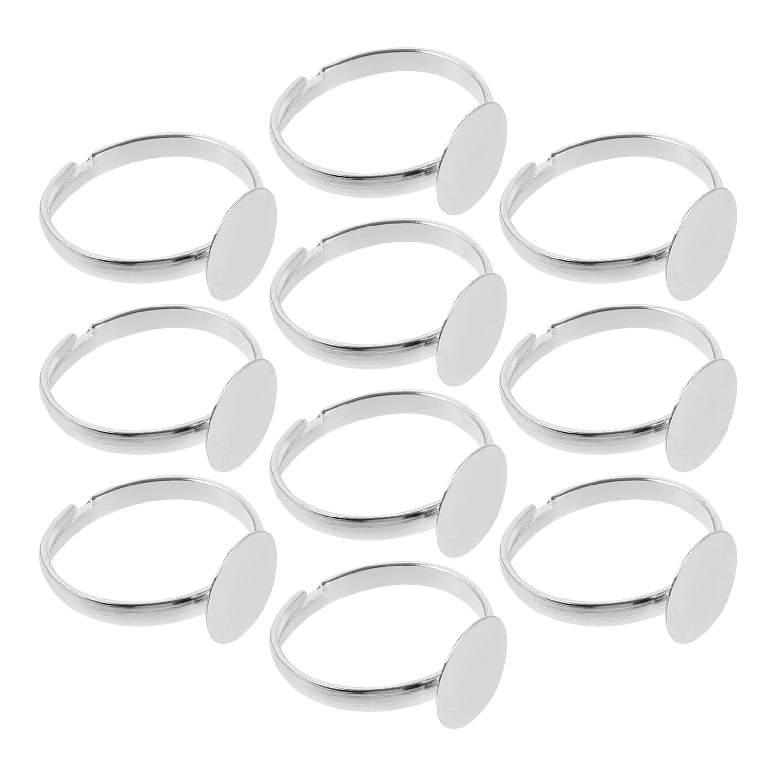 10 Peças Bases de Anel de Meta - Ring Blank Adjustable avaliação e preço