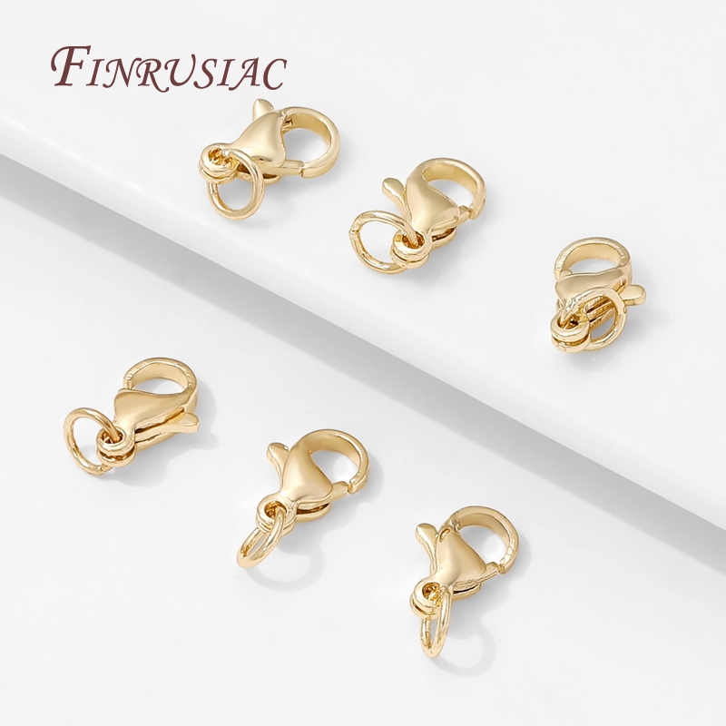 Fechos lagosta banhados a ouro - Jewelry Making Brass avaliação e preço