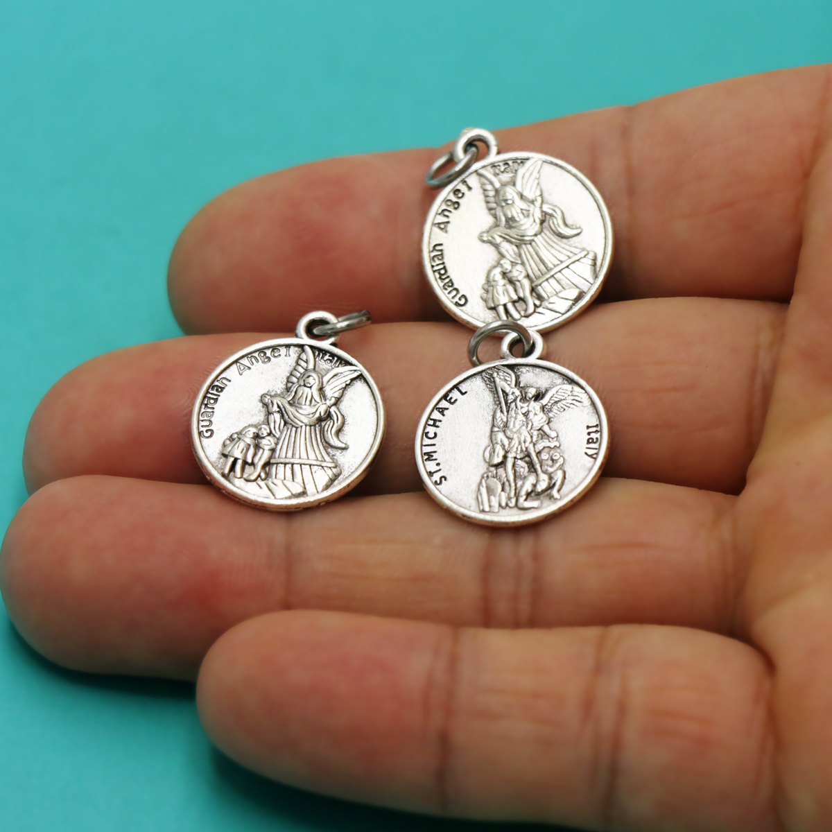 10 peças 21x17.7mm st michael/ - Jewelry Making Michaels avaliação e preço