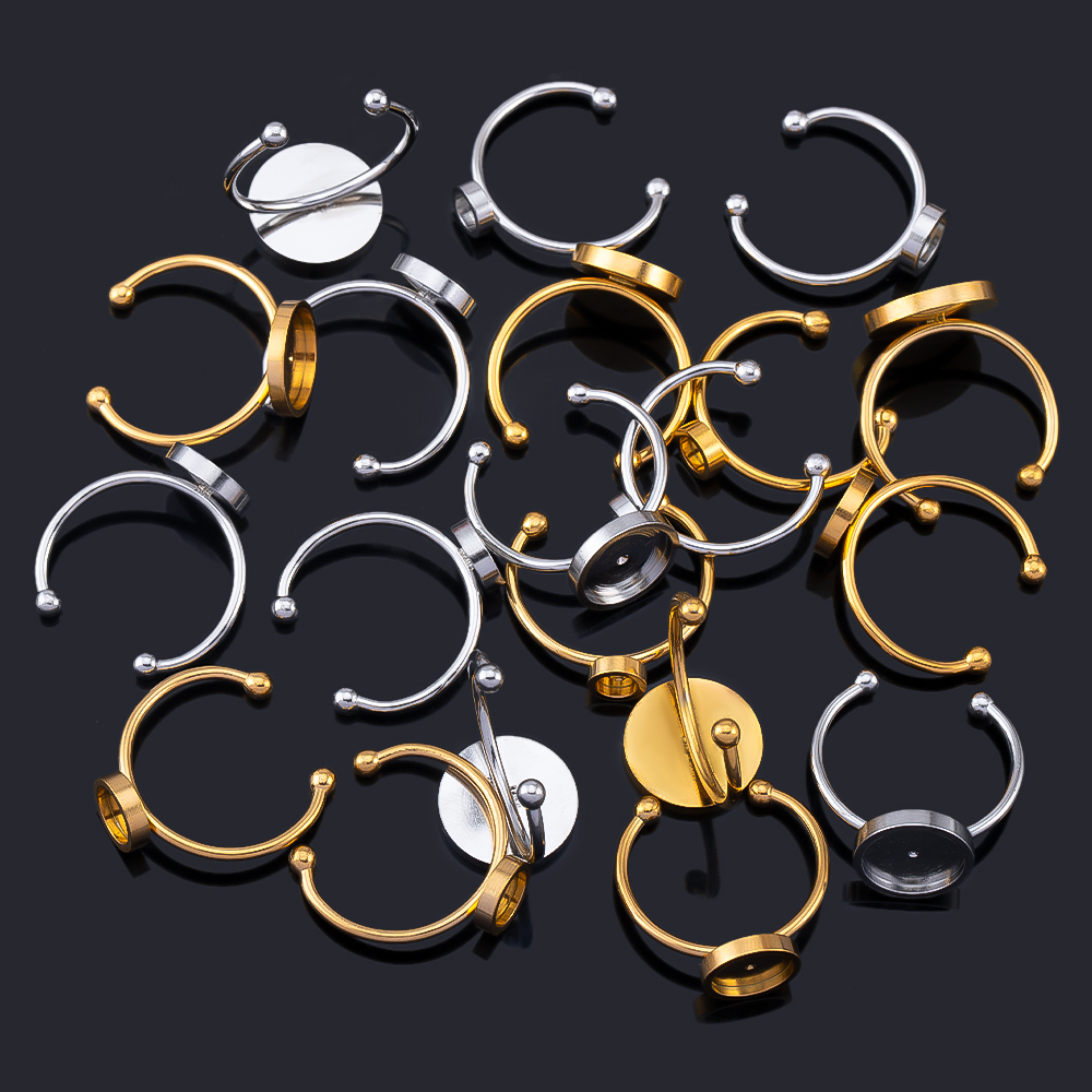Anel de dedo aberto ajustável, - Ring Blank Adjustable avaliação e preço