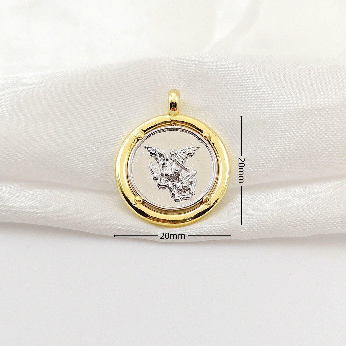 Banhado a ouro arcanjo saint m - Jewelry Making Michaels avaliação e preço