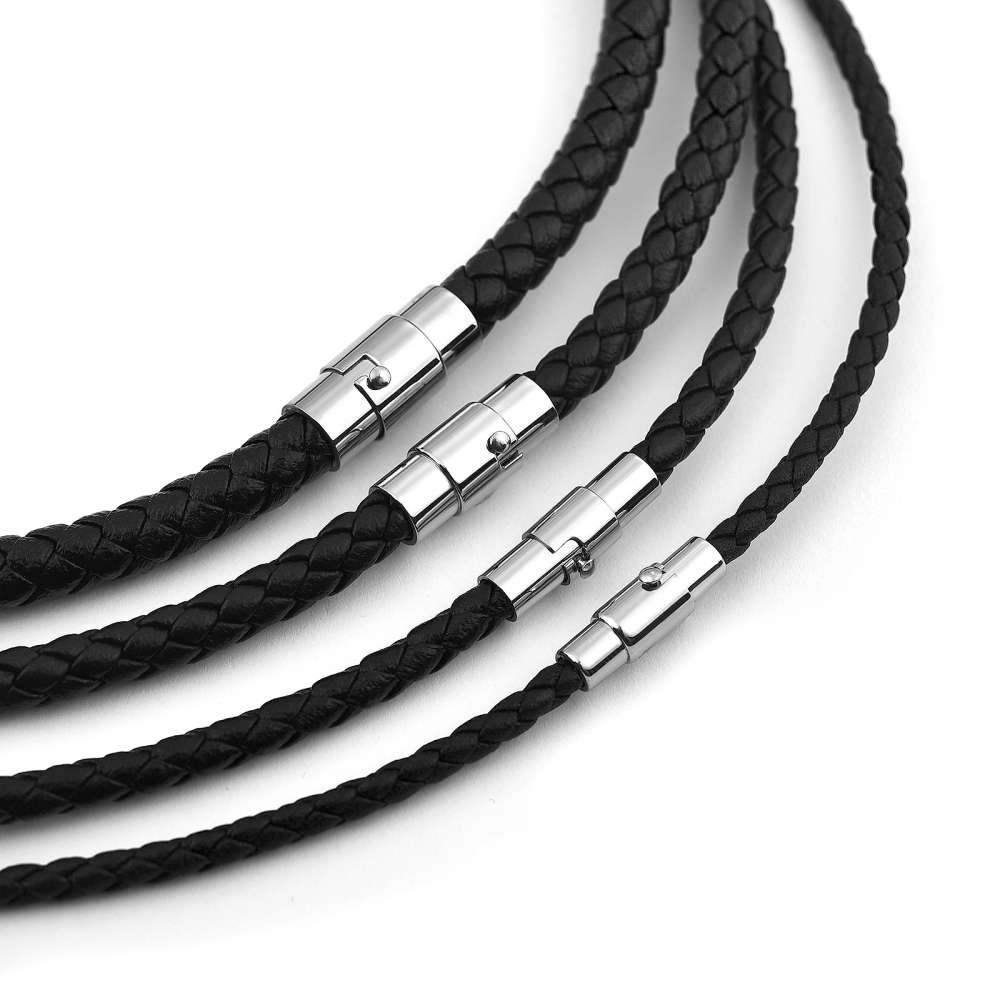 Colar de couro de 45/50/60cm c - Jewelry Making Wax avaliação e preço