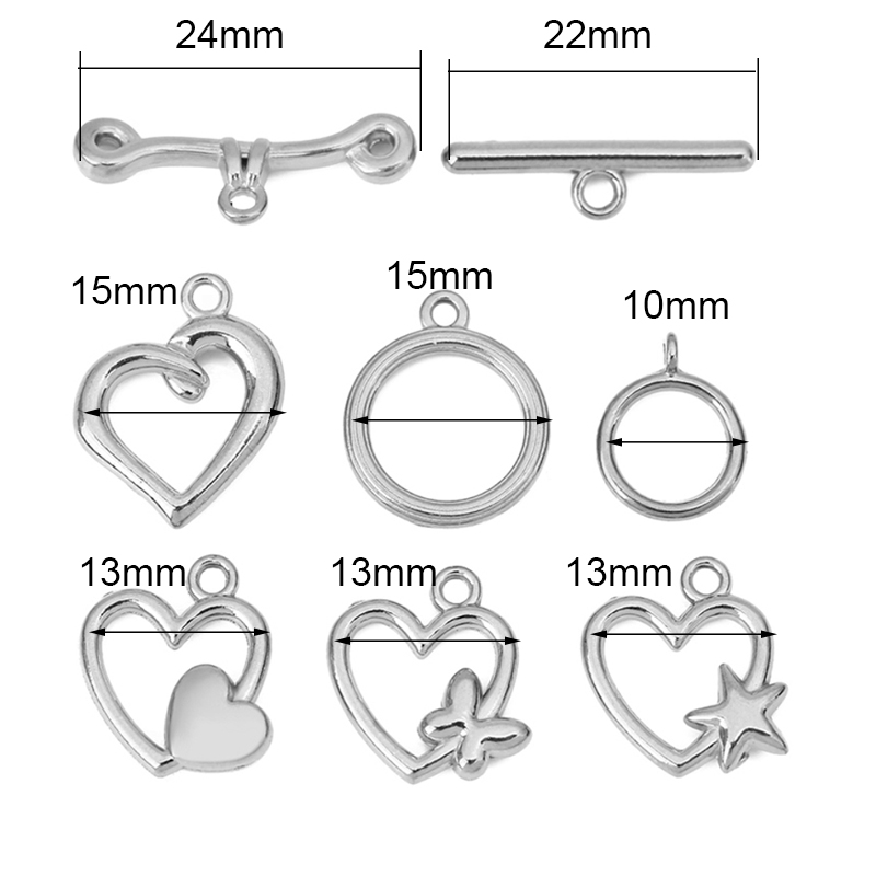 5 conjuntos de fechos OT de aç - Jewelry Making Brass avaliação e preço