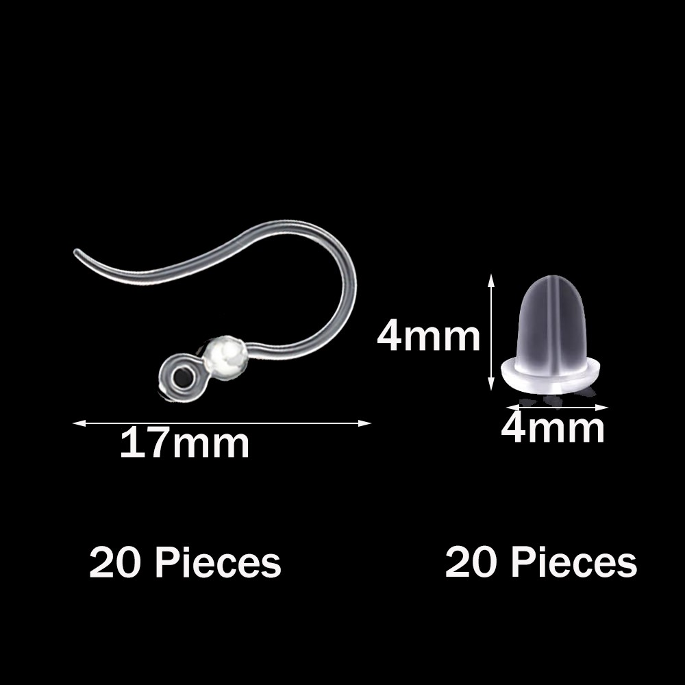 Ganchos de brinco de plástico  - Jewelry Making Pins avaliação e preço