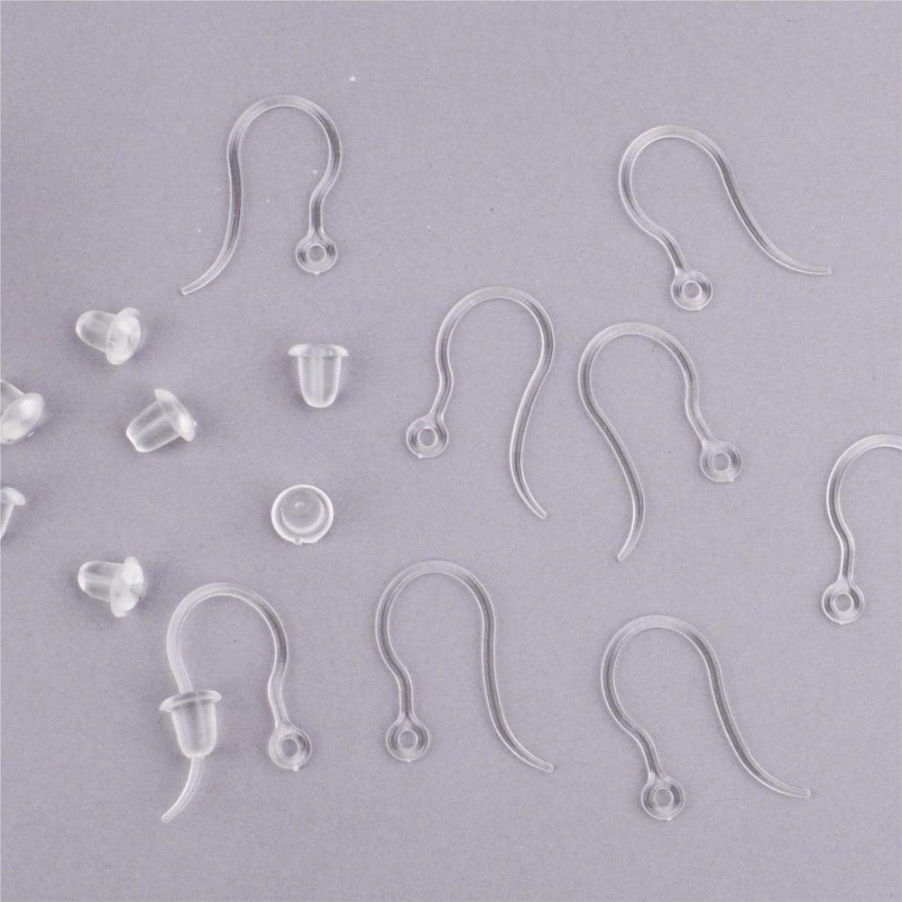 Ganchos de brinco de plástico  - Jewelry Making Pins avaliação e preço