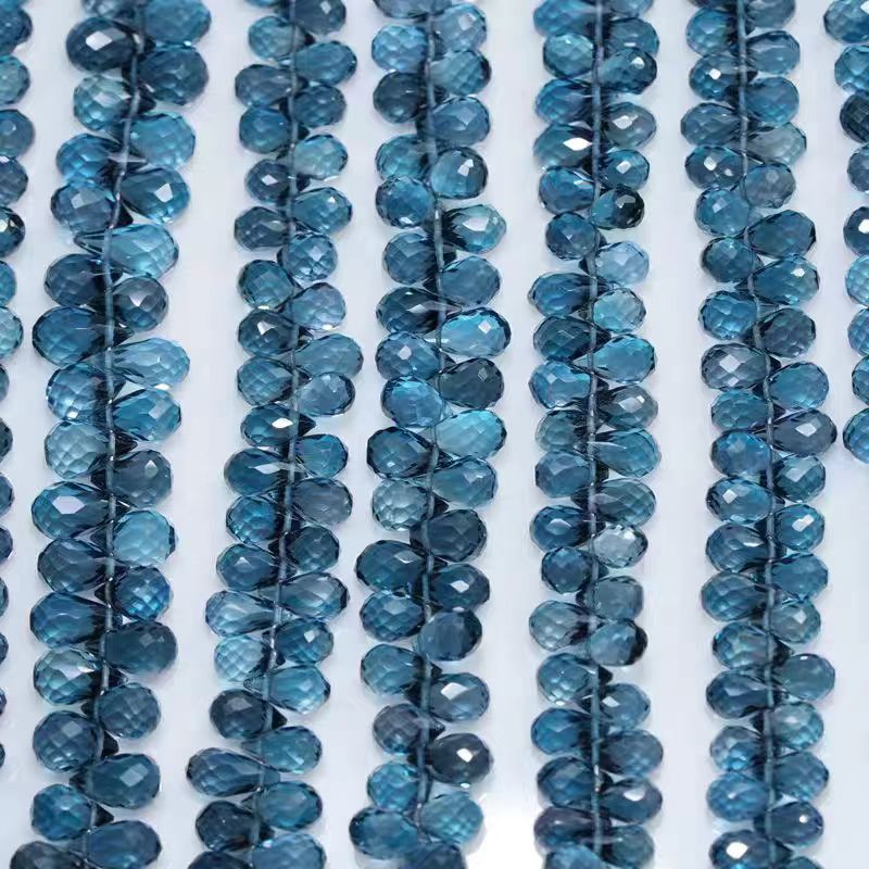 6A Londres topázio azul gota f - Jewelry Making London avaliação e preço