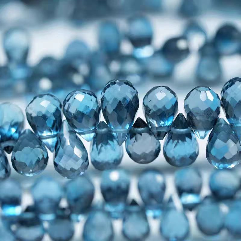 6A Londres topázio azul gota f - Jewelry Making London avaliação e preço