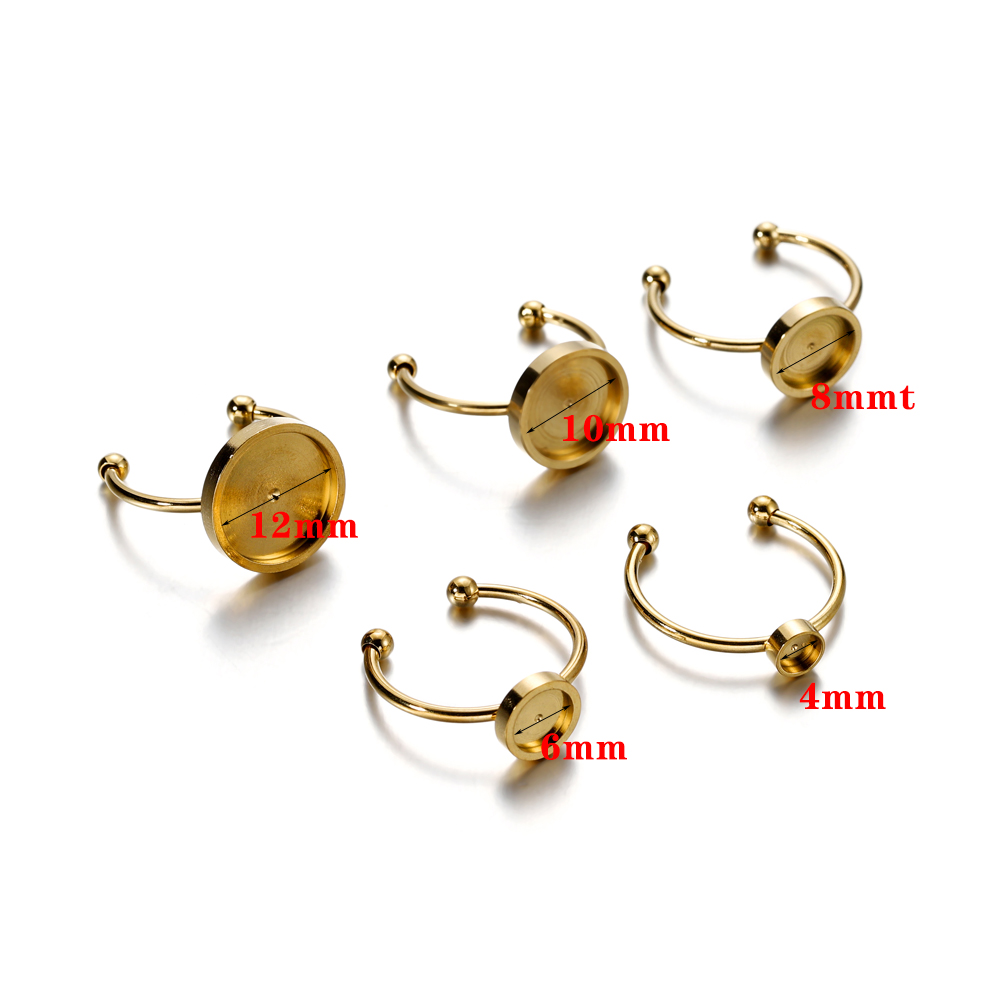 10 peças de bases de anel aber - Ring Blank Adjustable avaliação e preço